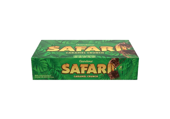 Safari Gandour Chocolate Caramel 25g x 24 Pieces